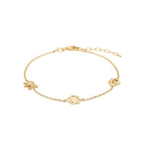 Forgyldt sølv armbånd BLOSSOM52