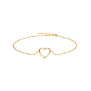 8kt. guldarmbånd m/hjerte