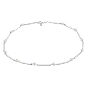 SIERSBØL Rhod. pind&perle (FWP)collier 40,5+3