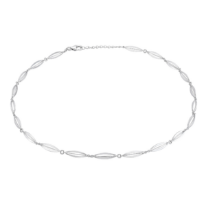 Rhod. sølvcollier BUR