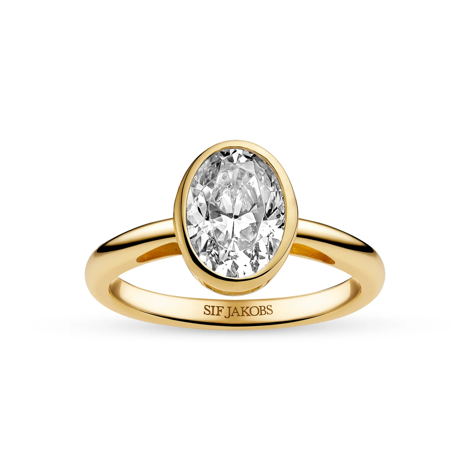 Sif Jakobs ring Sardinien ovale grande SJ-R2796-CZ-YG