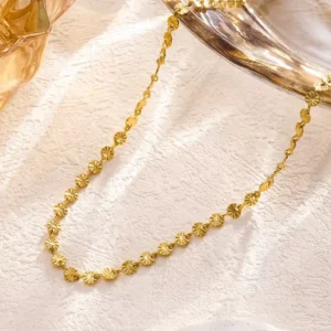 Lunea halskæde mini Sunset vandfast forgyldt stål 163050