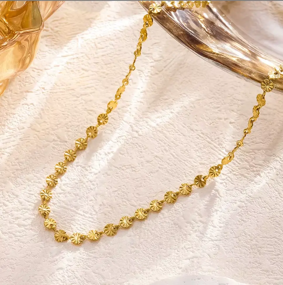 Lunea halskæde mini Sunset vandfast forgyldt stål 163050